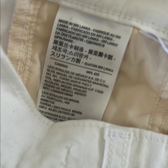 LEVIS White High-Waisted Pants SIZE 24 PLEATED BALLOON LEG - Picture 10 of 10